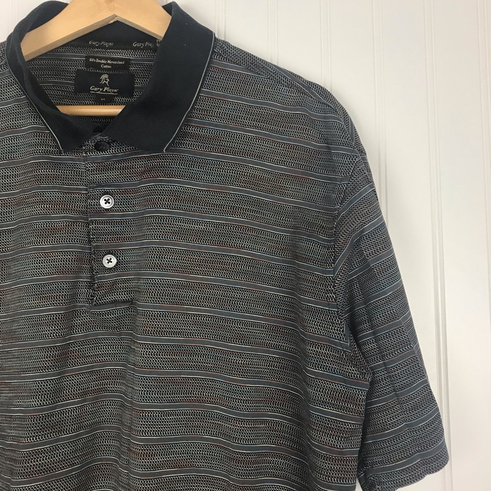 Gary Player 60’s Double Mercerized Golf Polo Blue